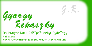 gyorgy repaszky business card